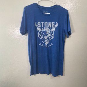 Stone Brewing Co. T-Shirt Soft Craft Beer Shirt, Blue - M